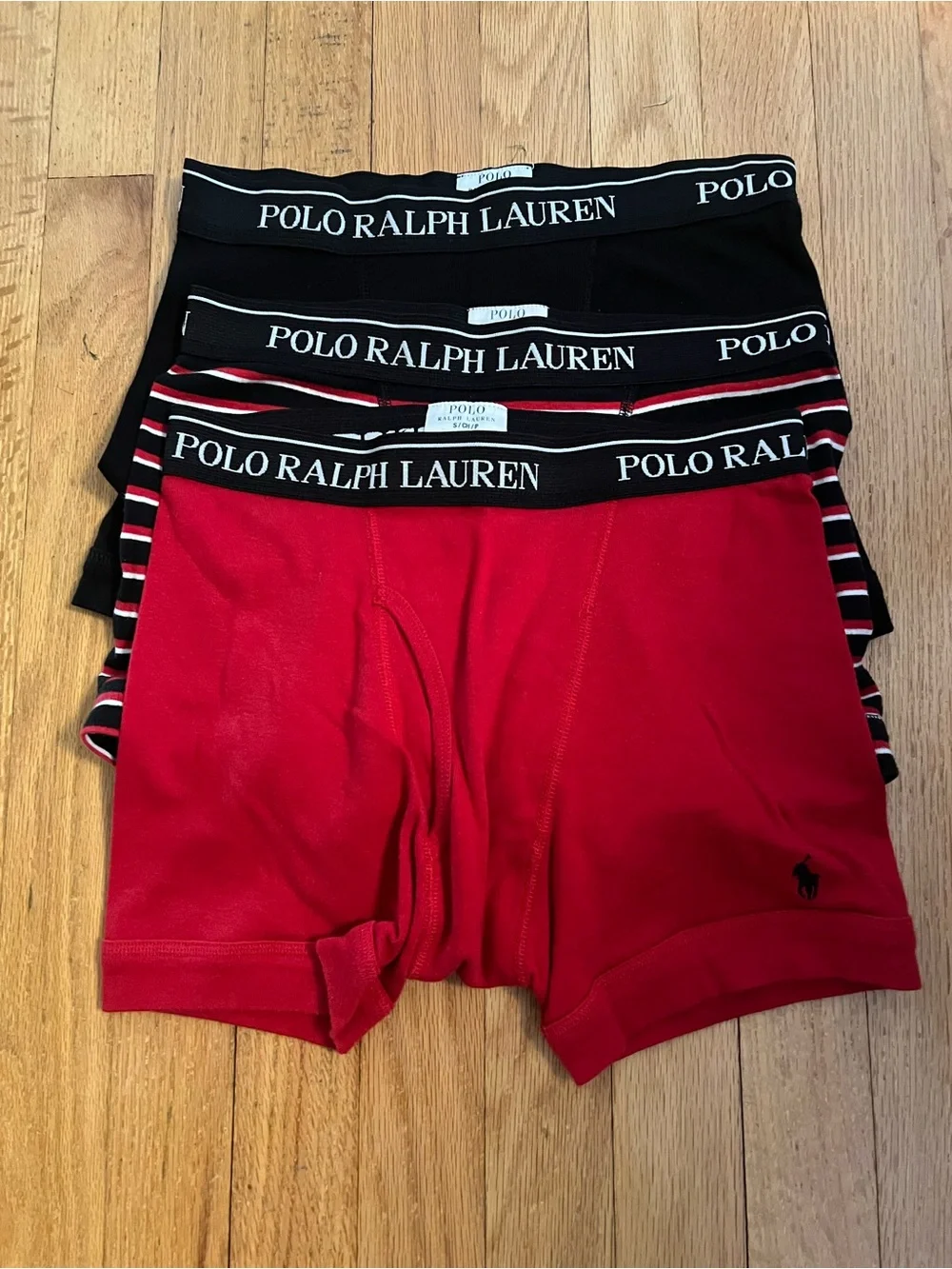 Polo by Ralph Lauren Boys' Underwear Pack - Red, Black, Striped